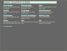 Tablet Screenshot of paul.bullen.com